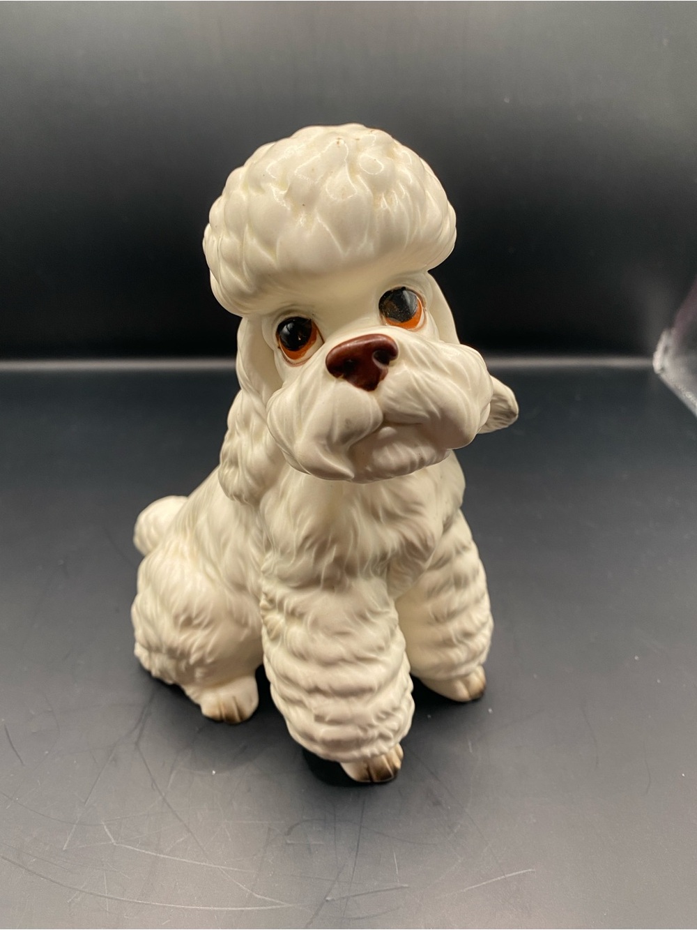 Vintage Lefton A728 Ceramic Poodle Figurine